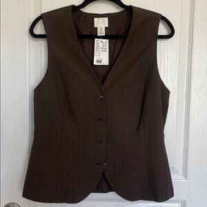 H&M Dark Brown Sleeveless Vest